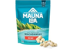 Mauna Loa Sea Salt Roasted Macadamia Nuts, Premium Hawaiian Nuts, 20oz Resealable Bag, Keto Friendly, Gluten Free Snack