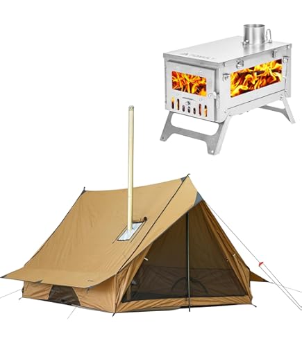 Amazon.com : POMOLY CHALET 70 Pro Camping Hot Tent Stove Tent and