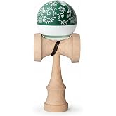 Teyva Daily Wood Kendama Chinese Stlye Wood Catch Ball in Cup Game, Green | Vintage Toss Play Toy, Japanese Skill Toy, Beginner &amp; Pros Hand-eye Coordination, for Adult Christmas Gift, Home Table Decor
