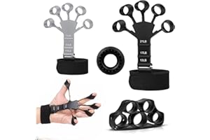 Zivkit Finger Strengthener - 2023 NEW Finger Exerciser 6PCS,Finger Trainer,6 Resistant Level Finger Exerciser, hand strengthe