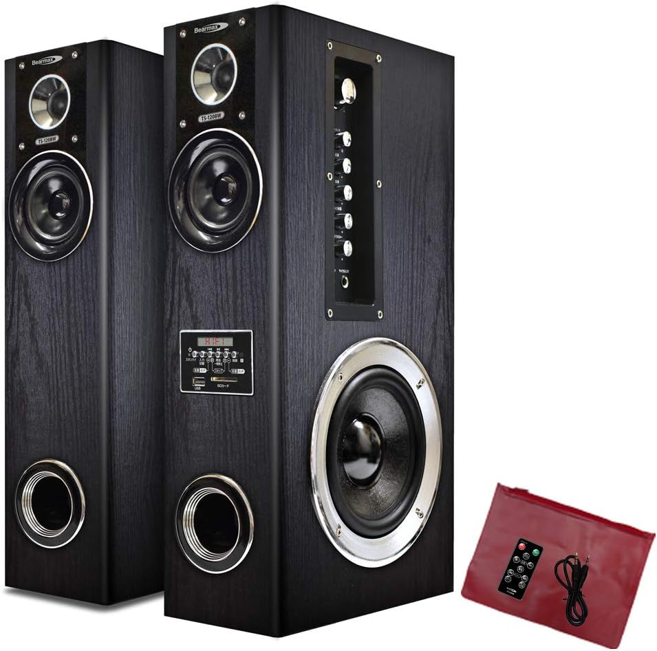 tower speakers with built in subwoofer