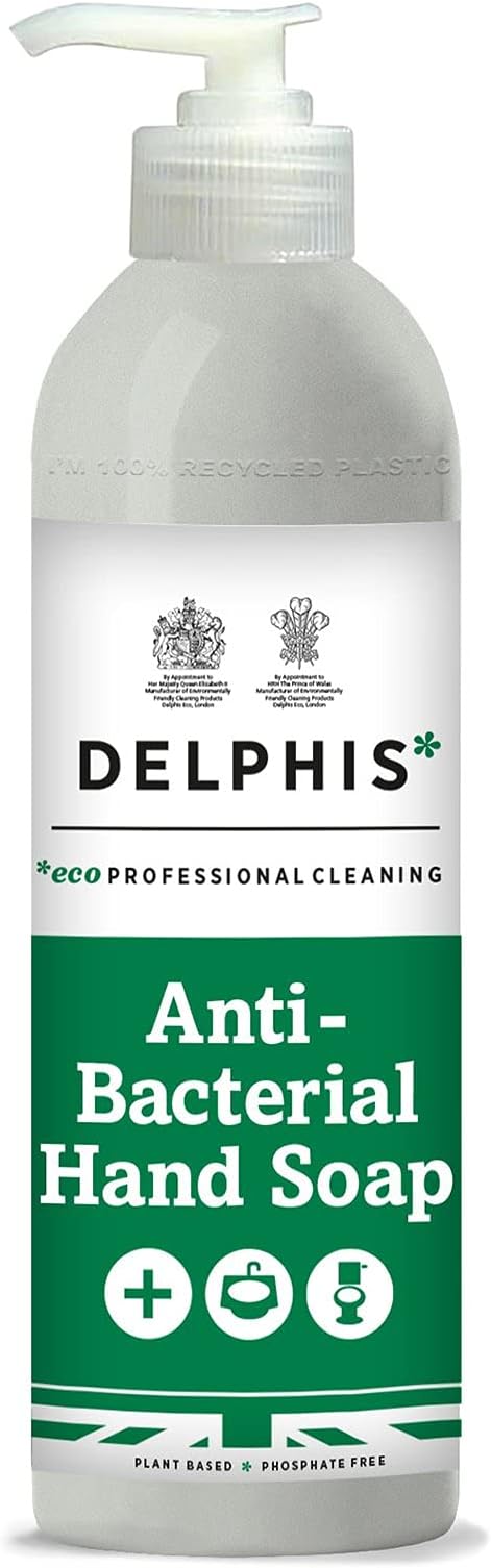 Delphis Eco Anti-Bacterial Liquid Hand Soap Wash 500ml | Ready To Use Liquid Soap | Kills 99.9% of Germs & Bacteria | Anti-Bac Hand Wash