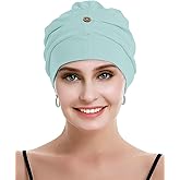 osvyo Cotton Chemo Turbans for Women Cancer Hairloss hat - Cotton Lightweight Headwear Sealed Packaging