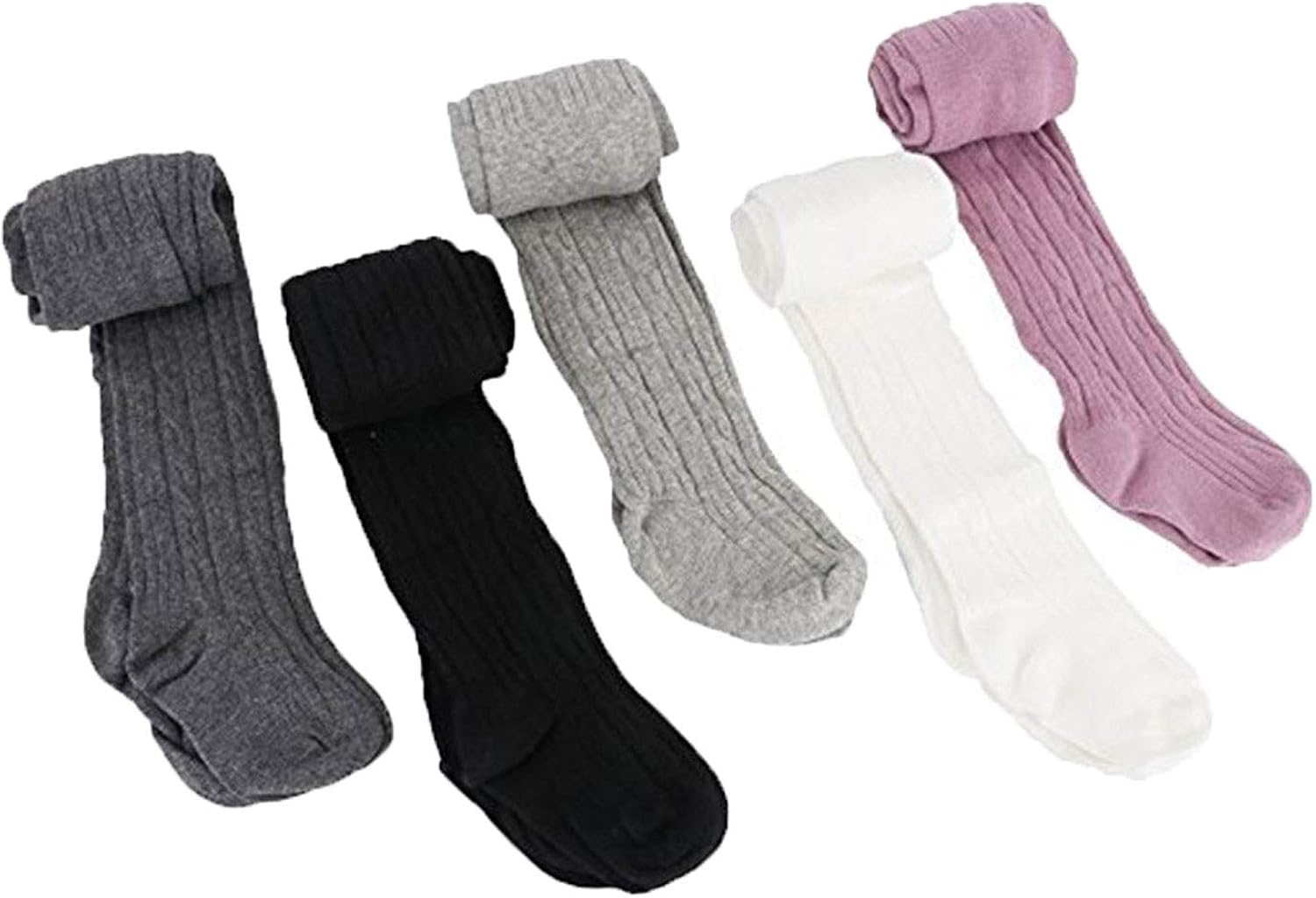 LANBAOSI Cute Baby Girls Knit Tights Infant Leggings Newborn Footed Stocking Pants: Clothing