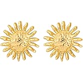 Gold Sun Earrings for Women Sun Stud Earrings Fashionable Summer Suns Stud Earring Jewelry
