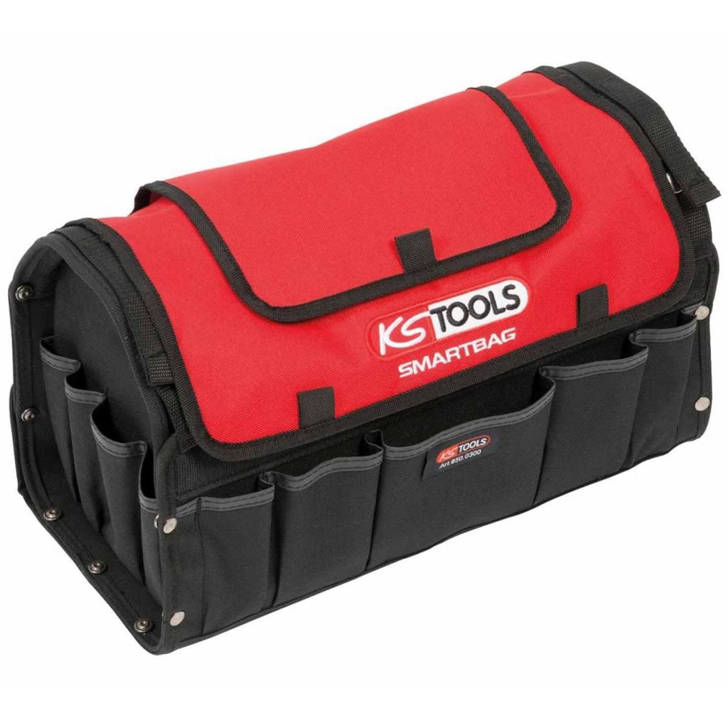 KS Tools 850.03 425 x 240 x 280mm SmartBag Tool Case, India,red,white
