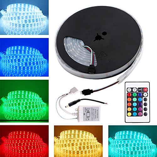 EverBrightt 1 Roll RGBW 5050 600SMD 5M LED Waterproof Flexible Led Strip Lights With Shell For Vihicle House Decoration DC 12V