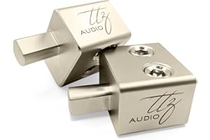 TTZ Audio Car Audio Vehicle Amp Input Reducers (Pair - Dual 1/0ga to 1/0ga (Brass))