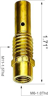 SSIMDER 24pc MIG Welding Accessory Kit 15AK MB-15 Torch 1.0mm M6 Contact Tips view 4