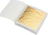 Thboxes Gold Leaf Sheets 10 Pcs 6x6cm Decorating Cake Cake Chocolate Gilding