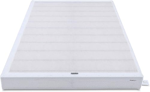 Amazon Basics Smart Box Spring Bed Base, 5-Inch Height Mattress Foundation, Tool-Free Easy Assembly, Metal Support, Full, 74" x 53"