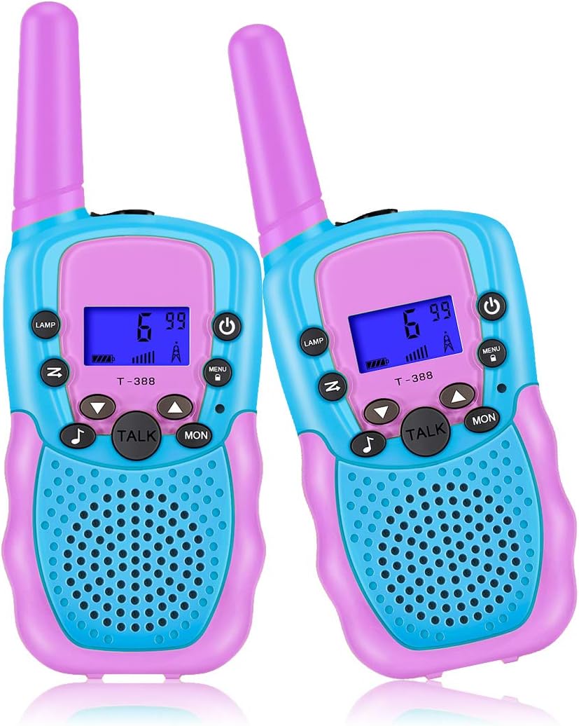 Kearui Kids Walkie Talkies 2Pack, Walkie Talkie for Kids 8 Channels 2 Way Radio with LED Flashlight and LCD Screen - Image 3