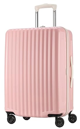 pastel pink suitcase