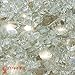 Golden Flame 10-Pound Fire Glass with Fireplace Glass and Fire Pit Glass, 1/4-Inch, Platinum (Reflective Supreme)