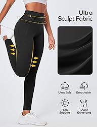 Ewedoos Compression Leggings with Pockets for Women