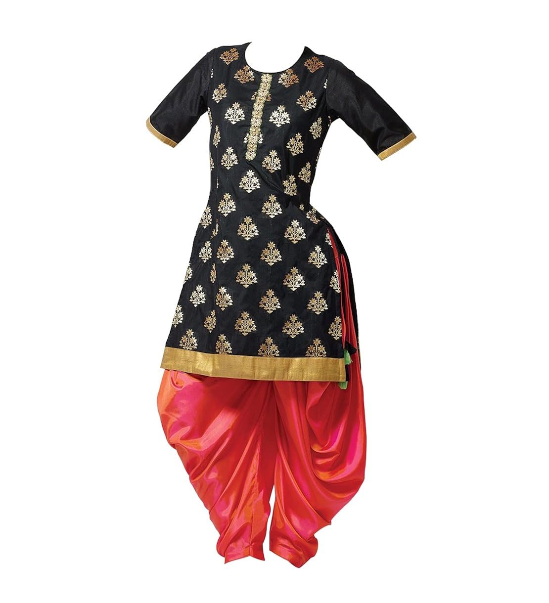 red and black suit girl