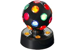 The Dreidel Company Revolving Disco Ball, Rotating Disco Party for Home and School Parties Decorations, Gatherings Events (8"