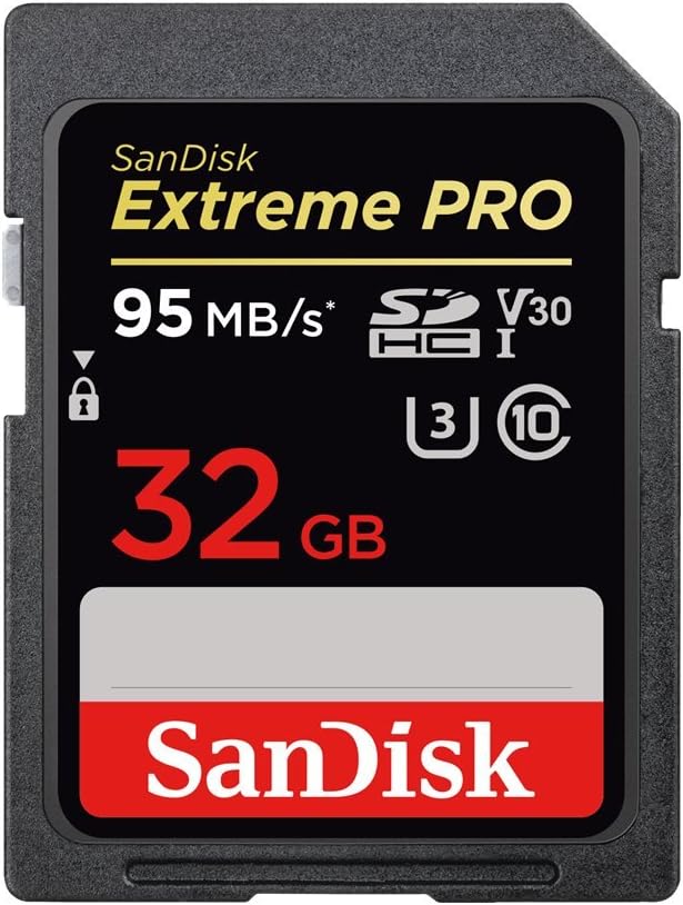 SanDisk Extreme PRO SDHC UHS-I 32GB, Black (SDSDXXG-032G-ANCIN)