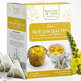 Mullein Leaf Tea Bags for Lungs, Gordolobo Canny Herbs 40 Teabags, Mullen | Organic Mullein Leaf, Herbal Tea, Caffeine-free, Respiratory, Immunity &amp; Lung Support Teabags, Te de gordolobo, Detox