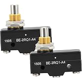 BE-2RQ1-A4 Plunger Micro Switch (Pack of 2) &ndash; 25A SPDT Limit Switch for Car Lift Power Units - Replacement for Honeywell BE2RQ1A4, Benwil 300282, Rotary Lift P461-2