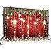 7x5ft Red Christmas Backdrop Sparkling Stars Christmas Backdrops for Pictures Glittering Stars New Year Photography Backdrop for Party Decorations
