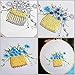 Caydo Flower Basket Embroidery Starter Kit Including Embroidery Cloth with Printed Pattern, Bamboo Embroidery Hoop, Colored Thread, Instructions for Beginner