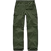 Men's Hiking Pants Convertible Cargo Pants Zip Off Waterproof Lightweight Quick Dry Safari Fishing Camping Scout Pants
