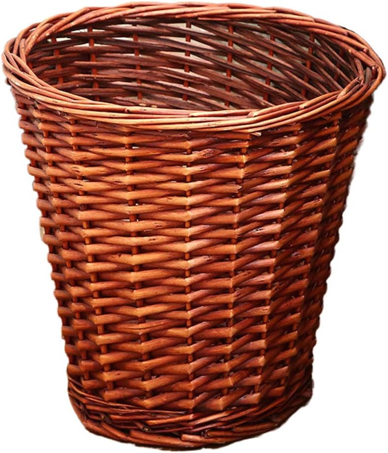 Household Round Garbage Can Rubbish Bin Whitout Lid,Woven