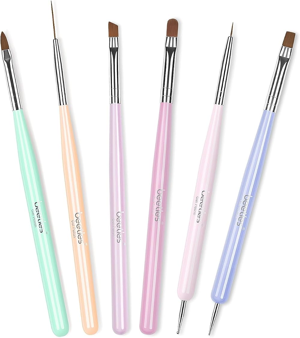 beetles Gel Polish Nail Art Brushes Set Gel Extension Builder Liner Dotting Pen