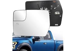 Saihisday BL3Z17K707E Driver Left Side Heated Mirrors Glass, Replacement for Ford F Series 150 2011 2012 2013 2014, Replaces 
