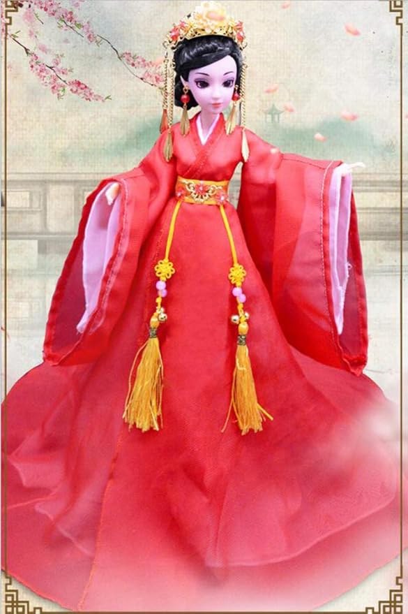 Amazon Co Jp Fasola 古代中国人形 女の子用おもちゃセット ドレスアップ服 おもちゃ 30cm ホームデコレーションアートワーク ホーム キッチン