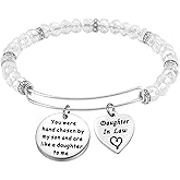 FEELMEM Daughter-in-Law Bracelet You Were Hand Chosen By My Son And Are Like A To Me Bangle Bracelet Gift for Daughter In Lawss …