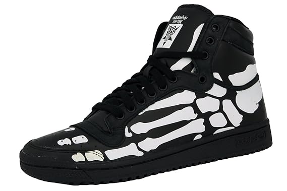Adidas TOP TEN HI Black White Skeleton Men Sneakers Shoes: Amazon.co.uk: Sports & Outdoors
