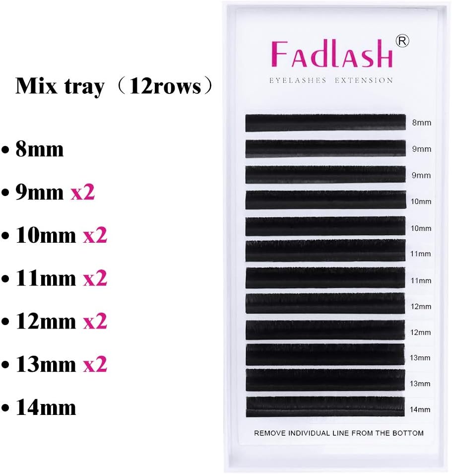 Fadlash Easy Fan Lashes D Curl 0.05 8-14mm Mixed Length Russian Lashes Natural Look Self Fanning Eye Lashes Automatic Blooming Russian Eyelashes Extensions(0.05-D-814) - Image 5