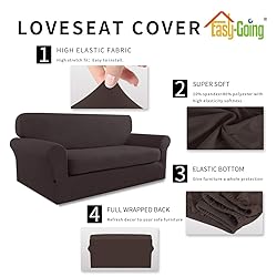 Easy-Going 2 Pieces Microfiber Stretch Sofa