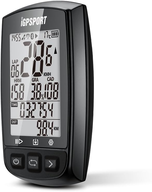 GPS Bike Computer Big Screen with ANT+ iGPSPORT iGS50E Wireless Cycle Computer Waterproof （Not Include sensors）: GPS & Navigation