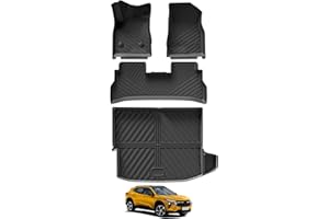 SMABEE Fit for 2024 2025 Chevy Trax Floor Mats & Cargo Liner TPE All Weather Floor Liners for Chevrolet Chevy Trax 2024 2025 Accessories Car Mats Trunk Mat Cargo Mat Heavy Duty Full Set Interior Black