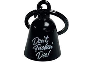 Kustom Cycle Parts Dont Fuckin' Die! Motorcycle 'Evil Spirits' Biker Guard Bell. (Flat Black Bell)