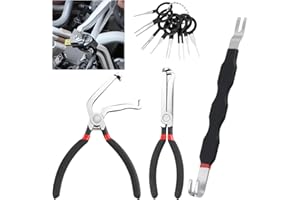 4PCS Electrical Disconnect Pliers,Straight & 60° Angled Electrical Pliers Set with Dual-Head Connector Saparator,Professional