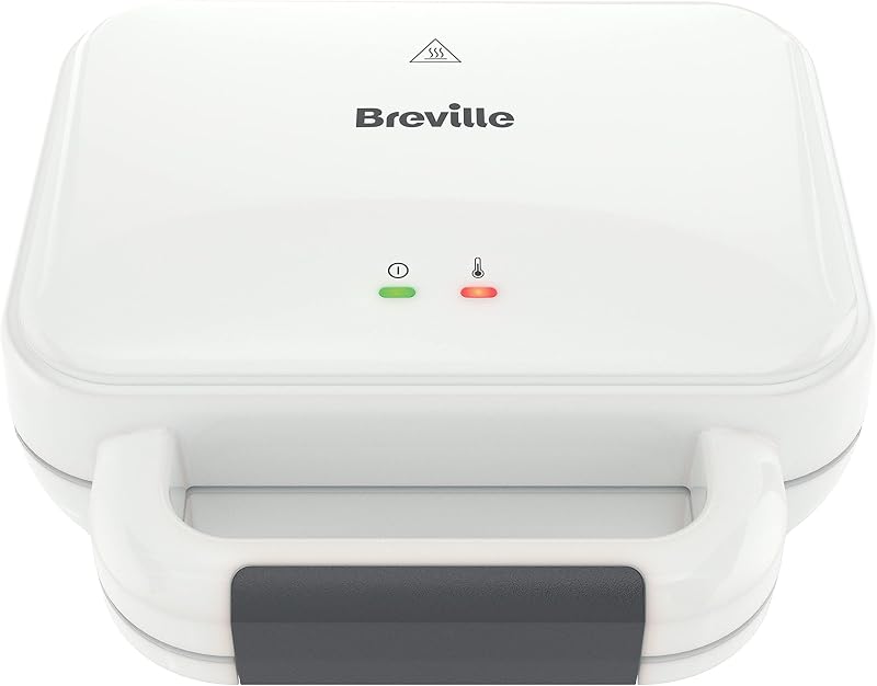 Breville Deep Fill Toastie Maker 2 Slice Sandwich Toaster White VST091