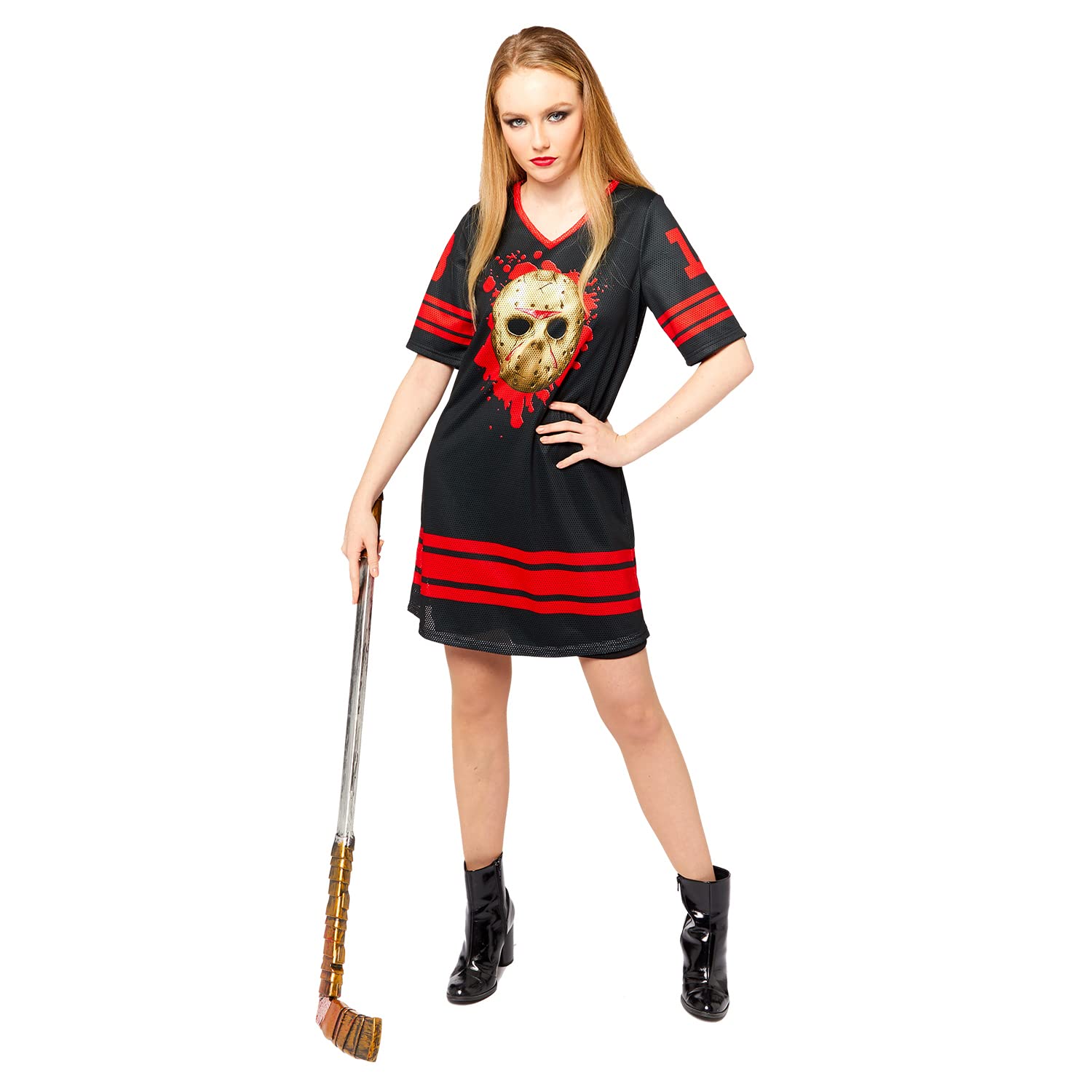 (PKT) (9912557) Adult Ladies Jason Voorhees Costume Dress (UK 16-18)