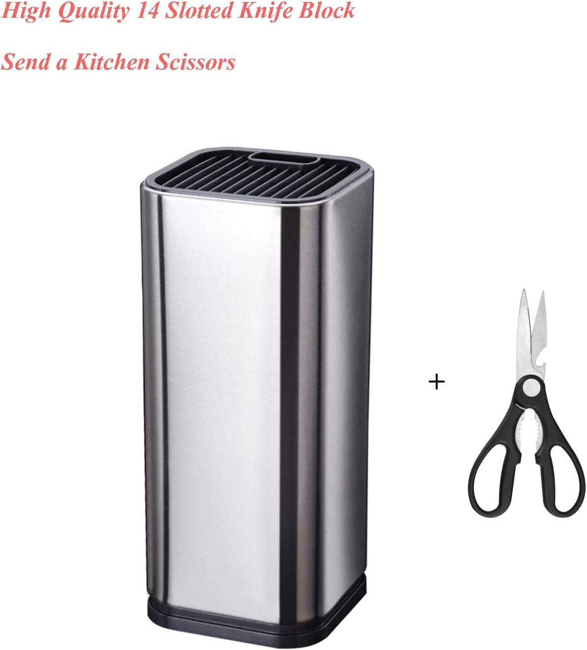 Universal Knife Block, Stainless Steel Knife Holder, Knife Organizer