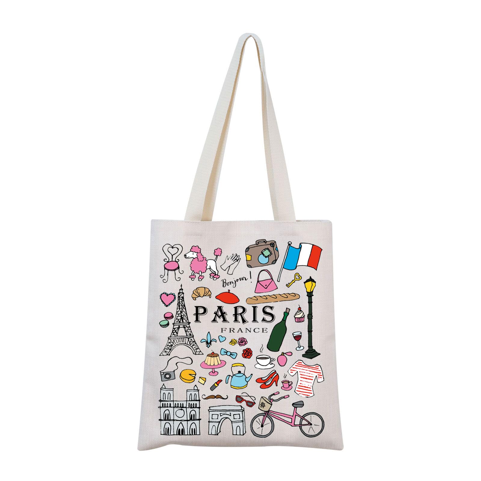 Paris Tote Bag France Lovers Gift Paris Travel Gift Paris Souvenir Gift Paris Welcome Bag (Paris Tote)