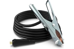 TOOLIOM 160A Welder Gound Clamp-Dinse 10-25 Connector Earth Copper Grip Clip Clamp for TL-135STL-135M