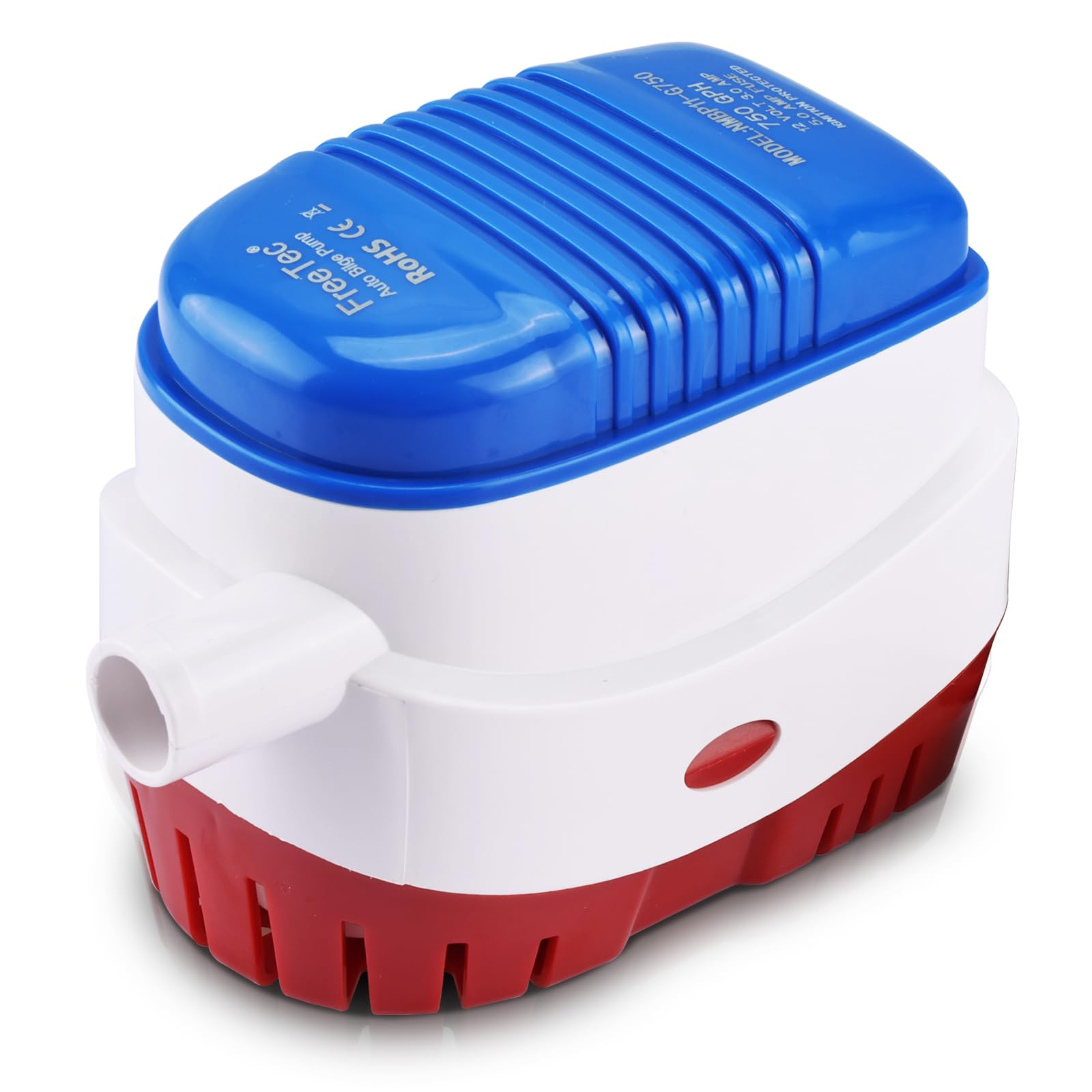 FreeTec 750GPH Bilge Pump 12V Automatic Submersible Bilge Liquid Pump Water Pump Built-in Float Switch for Boat Marine Yacht Caravan Camping