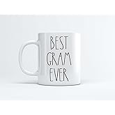 FundingCharlee Best Gram Ever Coffee Mug - Gifts for Christmas & Birthday - Family Mug 11oz