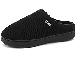 UBFEN Mens Slippers for Indoor Bedroom Memory Foam