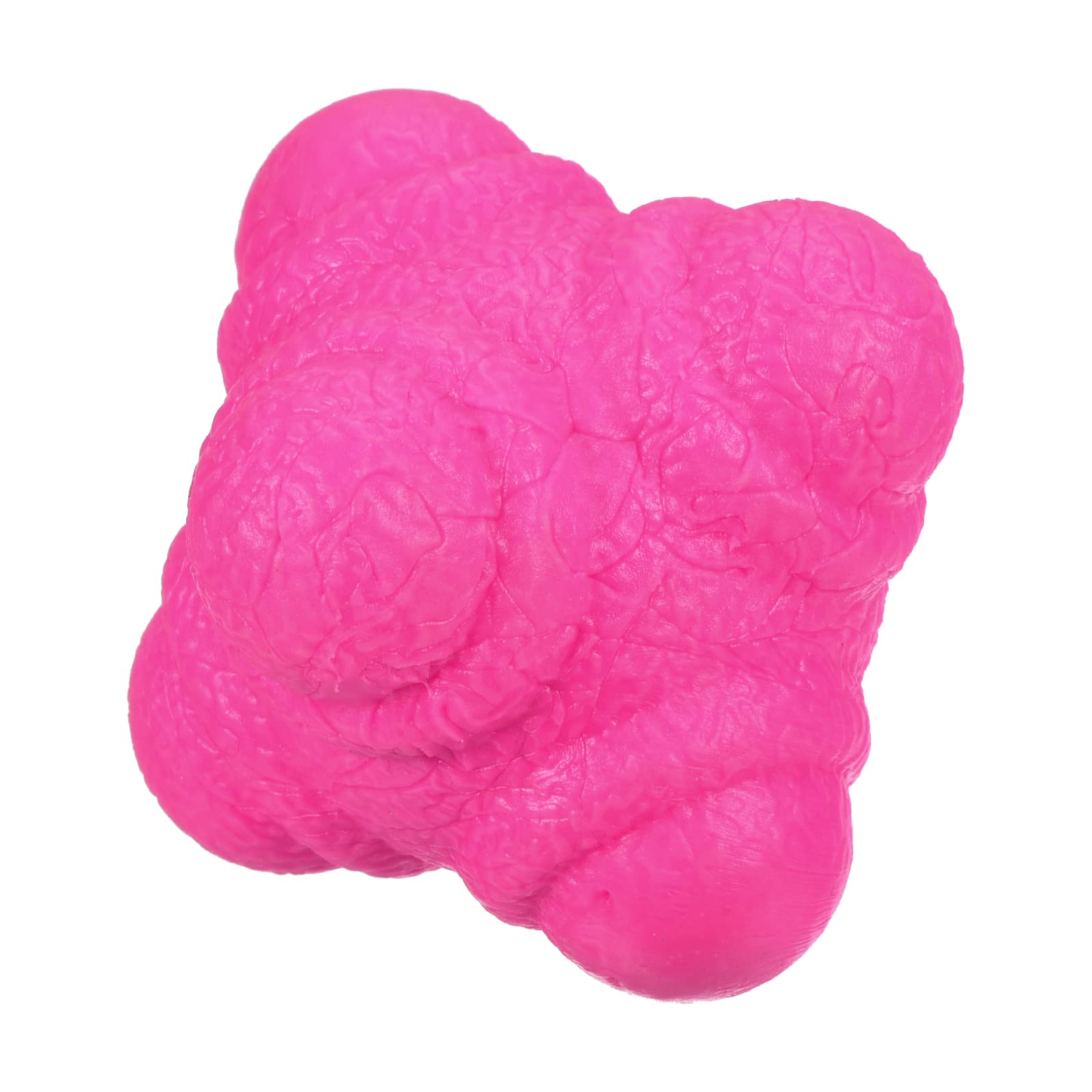 PATIKIL Bounce Reaction Balls, Coordination Ball Agility & Speed Reflex Training Game Sports Ball TPR Low Difficulty for Baseball Soccer Softball Basketball, Pink