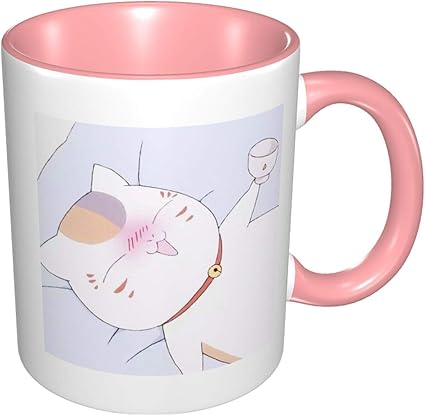 Amazon 夏目友人帳 ニャンコ先生 マグ マグカップ コーヒーカップ かわいい セラミック 耐熱カップ セラミック ティーカップ 朝食カップ オフィスマグ おしゃれ One Size Aite ホーム キッチン
