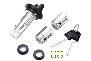 DNGBYMX Ignition Switch Lock Cylinder Door Lock Cylinder Compatible with 1995 1996 1997 Chevy GMC C/K Pickup Suburban Tahoe Yukon Replace OE# 702671 702674